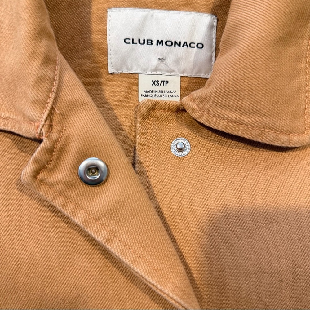 Club Monoco Oversize Cotton Denim Utility Canvas Jacket XS NWOT - Picture 6 of 6